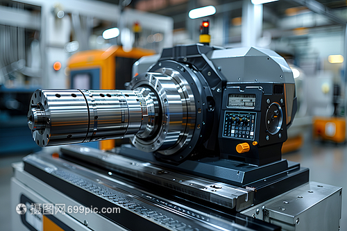 工廠的金屬機器