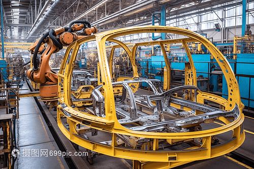 汽車工業(yè)機(jī)械臂打造汽車車身